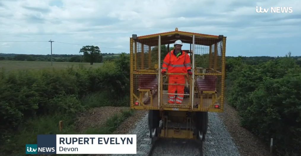 ITV reporter Rupert Evelyn on the Dartmoor Line