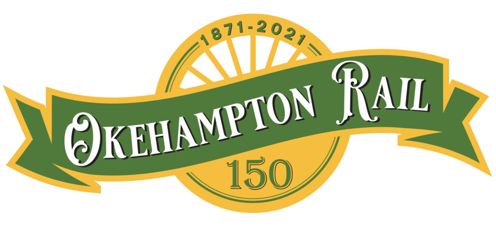 1871-2021 Okehampton Rail 150 logo