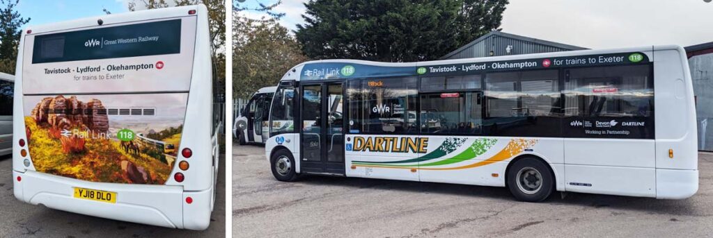 Dartline 118 Rail Link bus