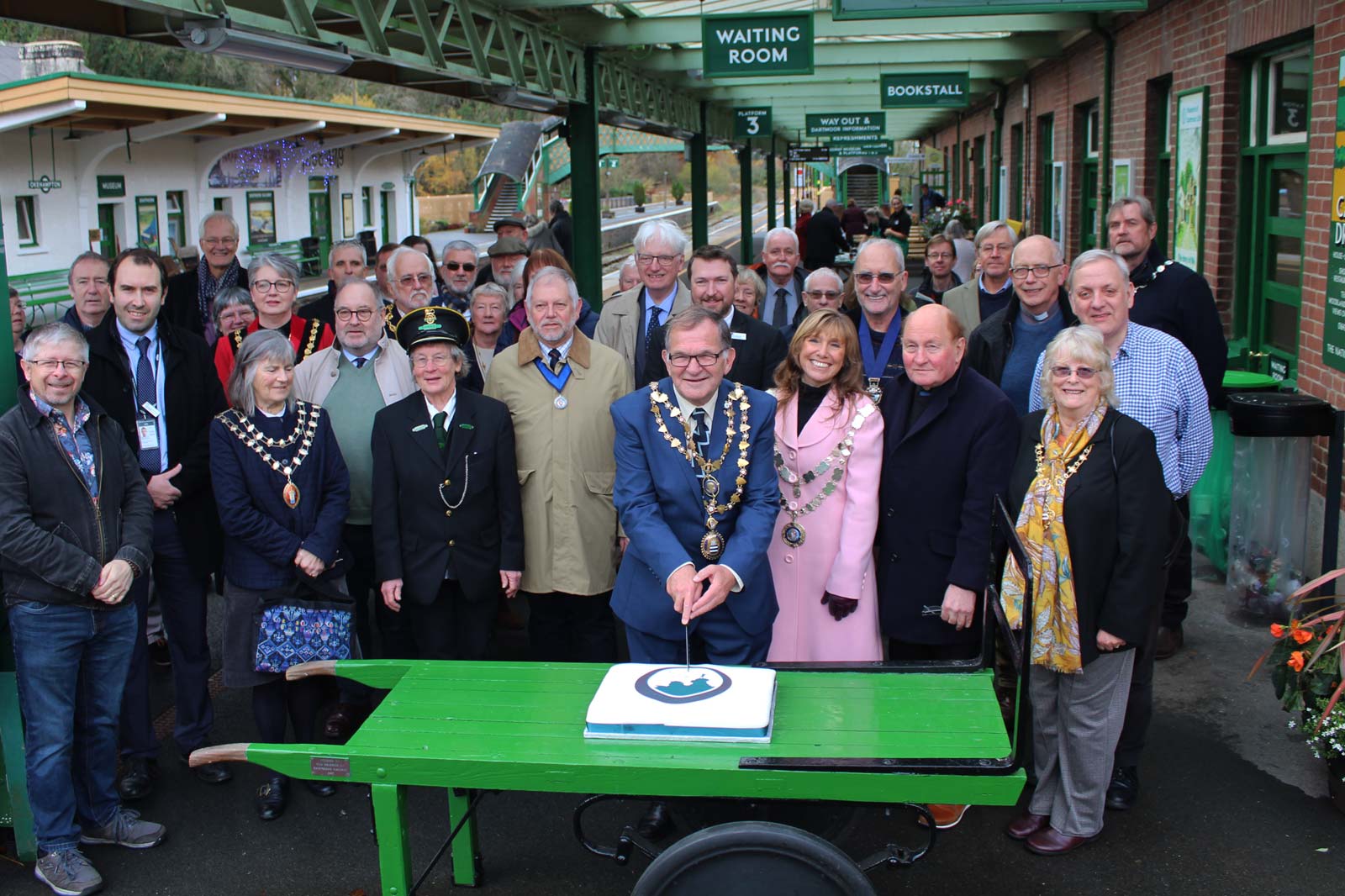 Community partners celebrate second anniversary of the reopened Dartmoor Line